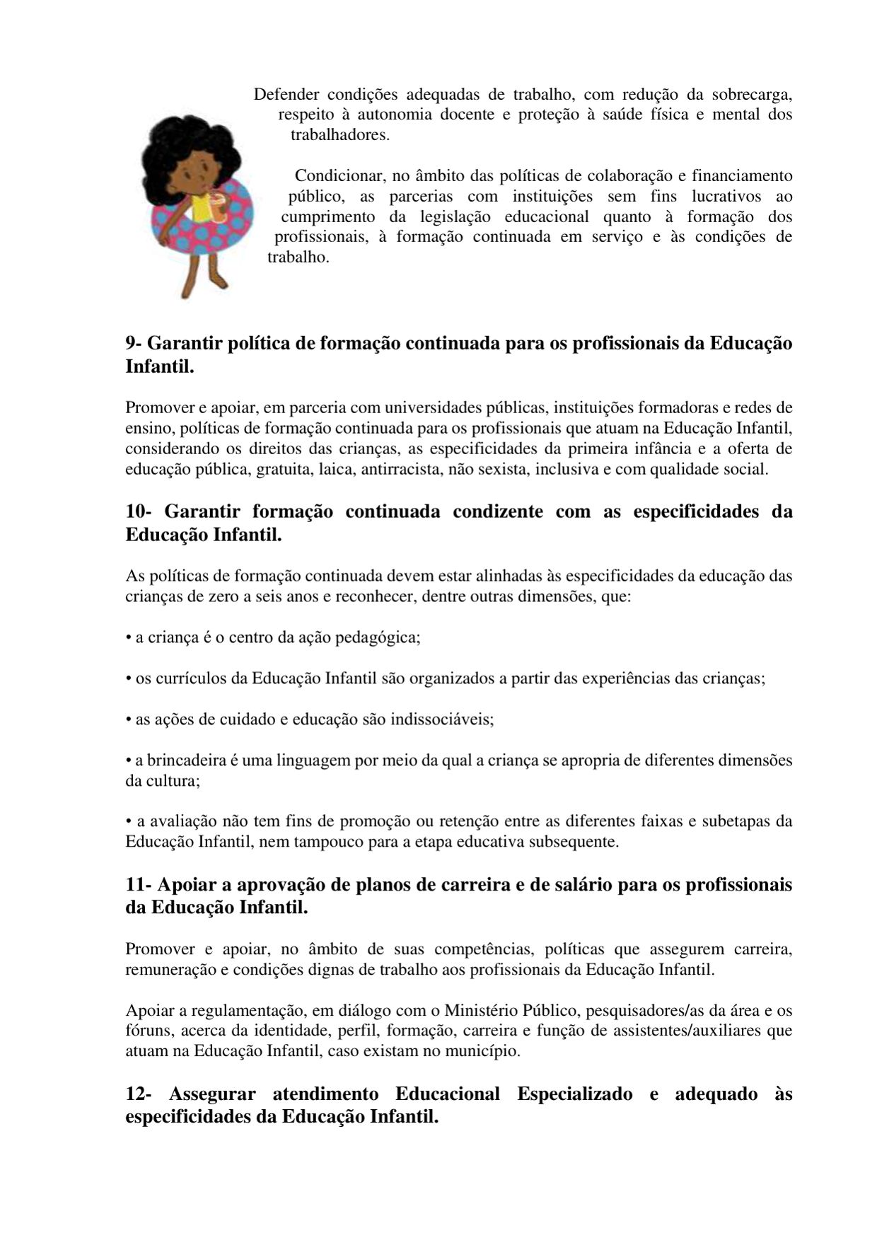Carta de compromisso com as infâncias e a educação infantil — página 4 de 8